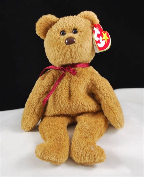 Retired Ty Beanie Baby Curly The Bear