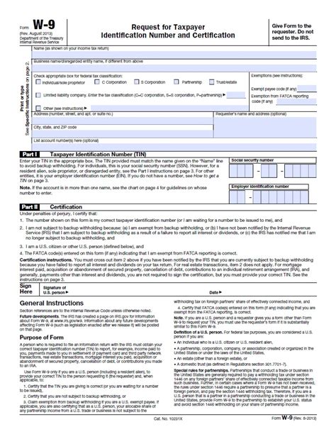 W9 Form 2024 Printable Free Template Franni Marybeth