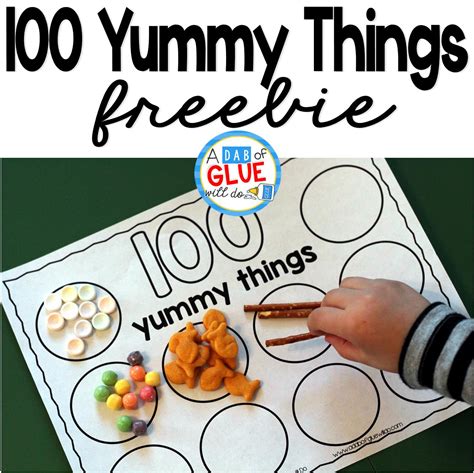 100 Yummy Things Printable