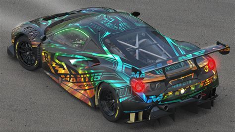 Ferrari 488 Gt3 Galaxy Carbon By Kirk S Trading Paints