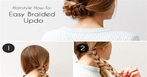 How To Easy Braided Updo Pictures Photos And Images For Facebook