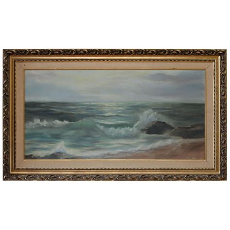 Vintage Ocean Oil Painting At 1stdibs Vintage Ocean Painting Vintage