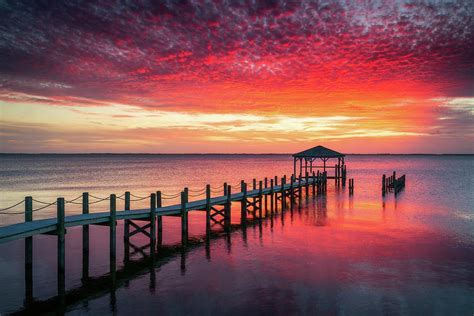Outer Banks North Carolina Sunset Seascape Photography Duck Nc