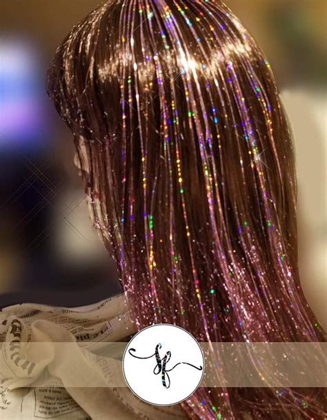 40 Hair Tinsel 100 Strands Sparkling Amethyst Etsy In 2021 Hair