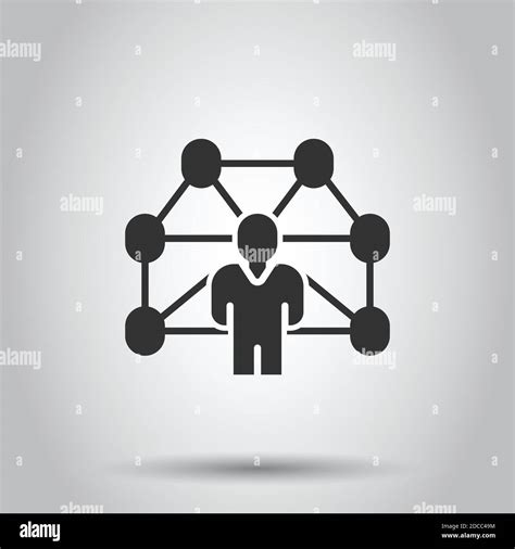 Corporate Organization Chart With Business People Vector Icon In Flat