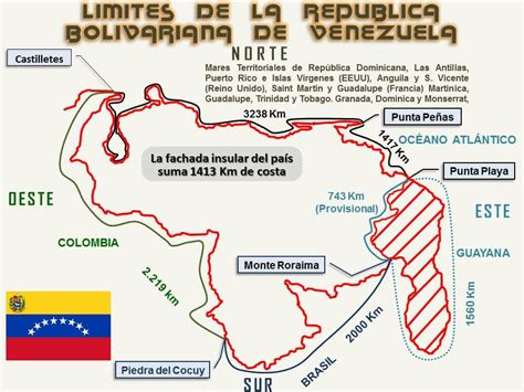 DIVISIÓN POLÍTICA TERRITORIAL DE VENEZUELA Estados Límites Mapa