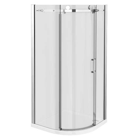 Nova Frameless 900 X 900mm Single Door Quadrant Shower Enclosure