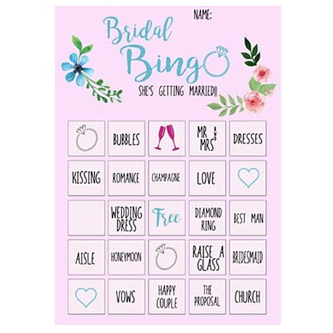 Hen Party Bride Bingo Game Pack Of 14 Party Packs