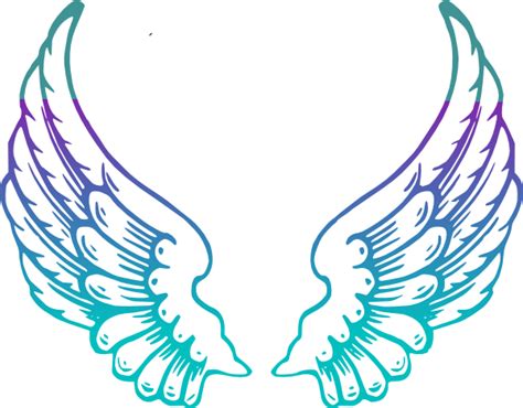 Purple Guardian Angel Wings Clip Art At Vector
