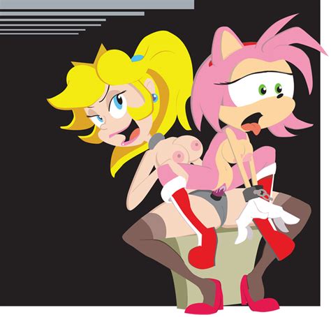 Rule 34 Amy Rose Anthro Blonde Hair Blue Eyes Bondage Breasts Chains
