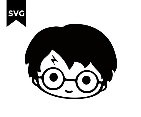 Harry Potter Head SVG Harry Potter Face Svg Harry Potter | Etsy