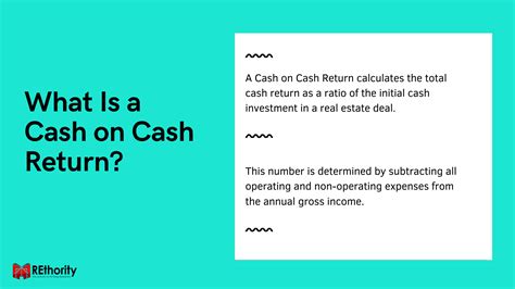 Cash On Cash Return Everything You Need To Know