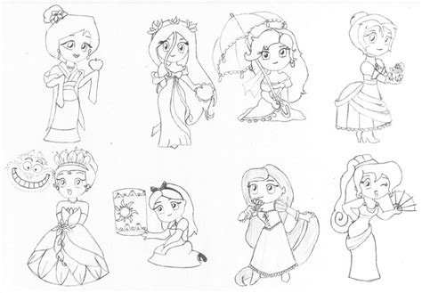 Chibi Disney Princesses By Ferrandi On Deviantart