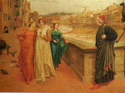 Pre Raphaelite Influenced Art Henry Holiday Dante And Beatrice 1883