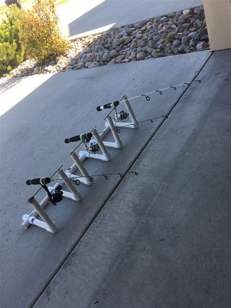 Ice fishing rod holders | Ice fishing rods, Ice fishing diy, Ice fishing