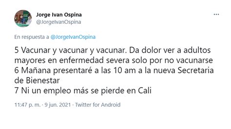 El Alcalde De Cali Señala Que “el Paro Y La ‘resistencia No Pueden Copar Toda La Atención De La