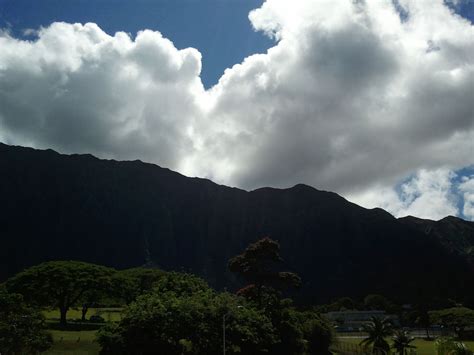 The Majestic Koolau Mountains Outdoor Clouds Majestic