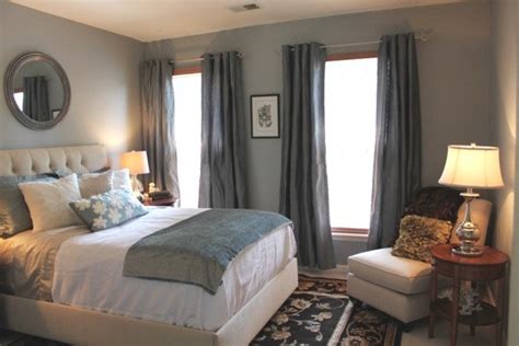 Looking for inspiring grey bedroom ideas? Great Color: Soothing Blue Gray in the Bedroom