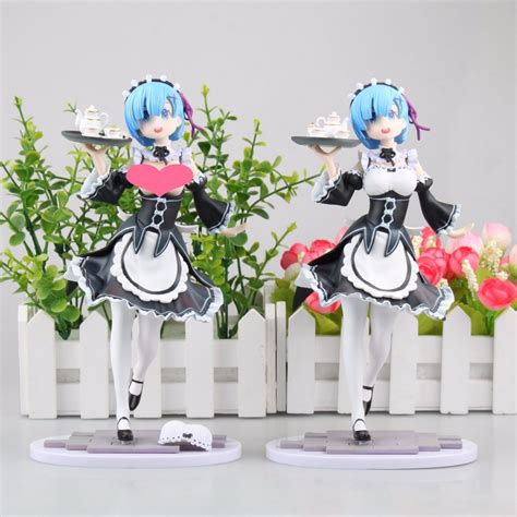 22cm Japanese Anime Figure Re Life In A Different World From Zero Rem Action Figure Ram