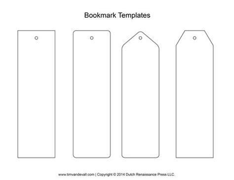 blank bookmark templates    bookmarks bookmark template