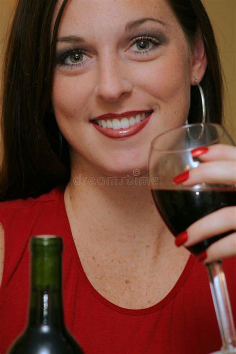 Gorgeous Woman Drinking Wine Picture Image 1661483