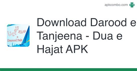 Darood E Tanjeena Dua E Hajat Apk Download Android App