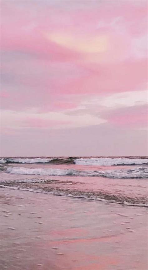 Pink Aesthetic Background Beach Aesthetic Beach Background Posted By