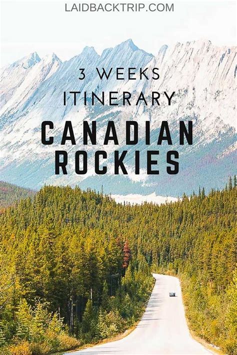 Canadian Rockies The Best 3 Weeks Itinerary Canada Road Trip Canada