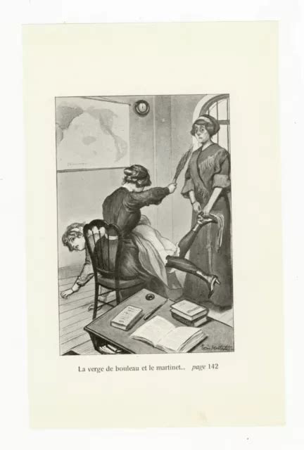 1913 Louis Malteste Vintage Photogravure Spanking Bdsm Spanked