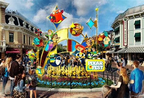 First Look At Pixar Fest Sculpture Coming To Main Street Usa In Disneyland Disneyland News
