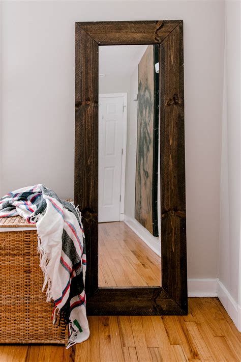 Diy Rustic Mirror Frame If Only April Rustic Mirror Frame Rustic Mirrors Rustic Diy
