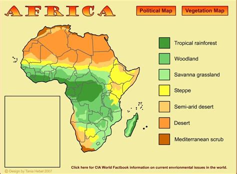 Map Of Africa With Landforms Landforms Of Africa Deserts Of Africa