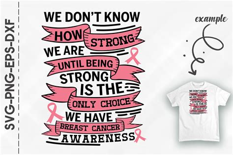 Breast Cancer Awareness Be Strong By Utenbaw TheHungryJPEG