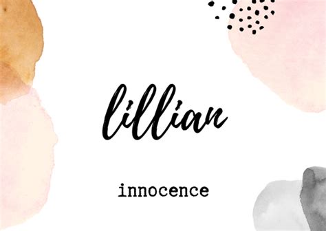Lillian Baby Name List I Am A Writer Writing Promps Lillian Baby