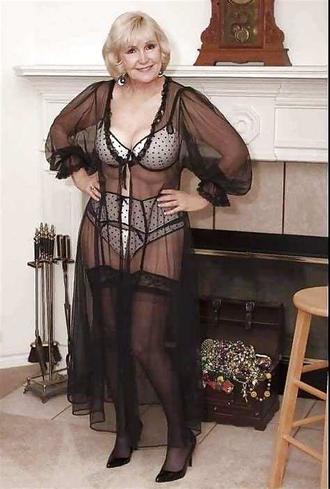 Granny Mature Milf Wearing Lingerie Photo