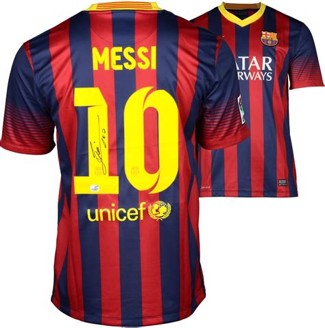 Authentic Autographed Soccer Jerseys Lionel Messi Barcelona Autographed Green Jersey