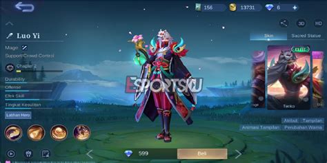 How To Get Luo Yi Tenko Skin Mobile Legends Ml Esports