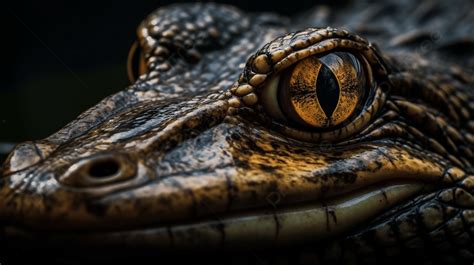 Close Up Of The Eye Of A Large Alligator Background Crocodile Eyes Hd