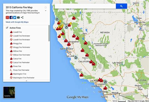 Wildfire In California Map Secretmuseum
