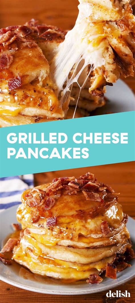 Grilled Cheese Pancakes Are The Brunch Mash Up Of Your Dreams Recipe