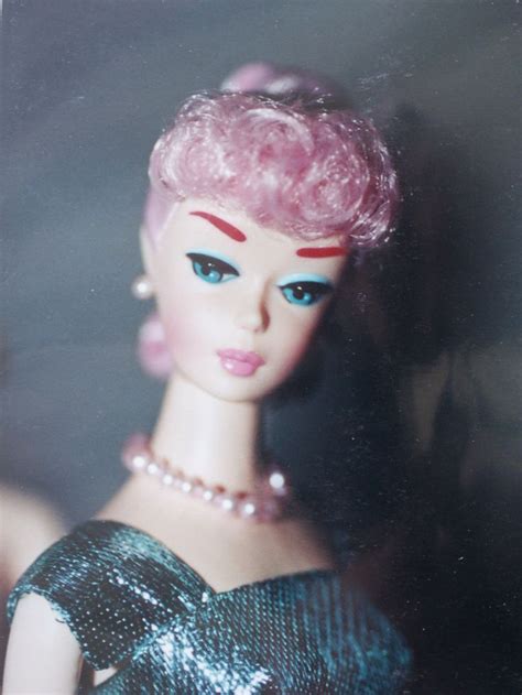 A Cotton Candy Pink Ponytail Barbie Doll Made From A 35th Anniversary