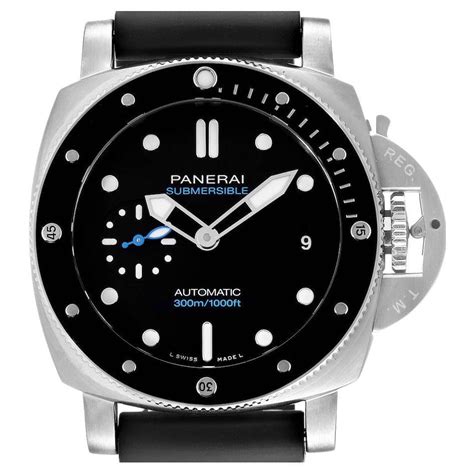 Panerai Stainless Steel Luminor 1950 Submersible 1000m Wristwatch Pam