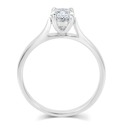 Oval Diamond Solitaire Ring Ct Pravins