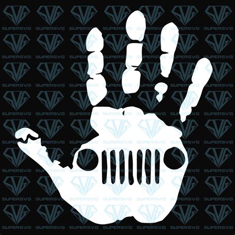 Jeep Wave Hand Svg Files For Silhouette Files For Cricut Svg Dxf Eps