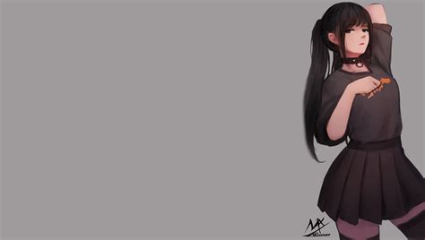 Original Characters Mx Shimmer Standing Anime Anime Girls Thigh