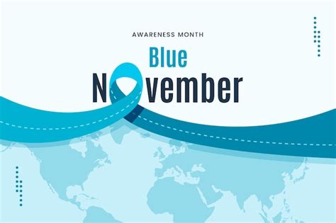Premium Vector Flat Blue November Background