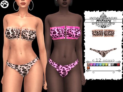 Herrlich Flut Zusammen Sims Leopard Bikini Depotbank Bermad Lebhaft