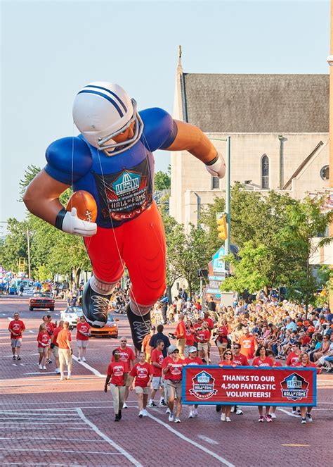 Pro Football Hall Of Fame Enshrinement Festival Canton Repository Grand