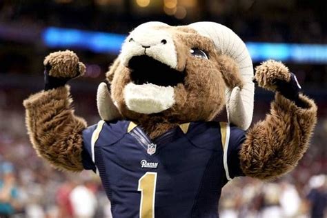 Rampage St Louis Rams Mascot