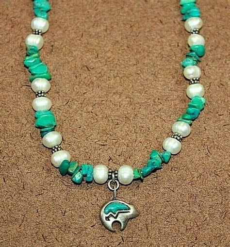 Rare Jay King Dtr Sterling Silver Turquoise Pearl Bea Gem